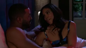 Dolce & Gabbana Floral Silk-Blend Underwire Bra worn by Dani Dupree (Karla Cheatham Mosley) as seen in Beyond the Gates(S02E84)