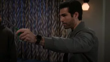 Banana Republic Vegan Suede Bomber worn by Grayson Perez (Jordi Vilasuso) as seen in Beyond the Gates(S02E83)