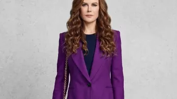 Margos tiene problemas de dinero Nicole Kidman Blazer morado (Nicole Kidman) como se ve en Margo's Got Money Troubles (T01)