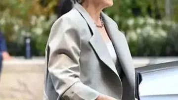 The Devil Wears Prada 2 Meryl Streep Grey Blazer worn by Miranda Priestly (Meryl Streep) in The Devil Wears Prada 2