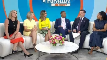 Claudie Pierlot Lace A-line Skirt worn by Jenna Bush Hager as seen in Today on  May 11, 2026
