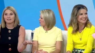 Eliza J Fringe Detail Tweed A-Line Dress worn by Dylan Dreyer as seen in Today on May 11, 2026