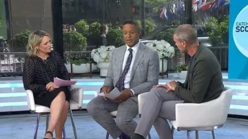 Adrianna Papell Print Woven Top worn by Dylan Dreyer as seen in Today on May 12, 2026