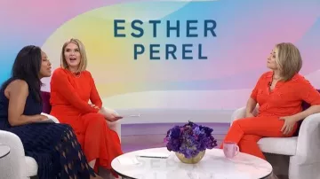 Maje Long Silk Dress worn by Jenna Bush Hager as seen in Today on May 12, 2026