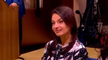 Isabel Marant Floral Silk Blouse worn by Bianna Golodryga as seen in The View on May 7, 2026