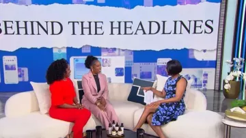 Carolina Herrera Floral-print Midi Dress worn by Tamron Hall as seen in Tamron Hall Show on May 4, 2026