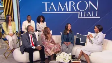 Dolce & Gabbana Striped Long-sleeve Shirt worn by Tamron Hall as seen in Tamron Hall Show on May 11, 2026