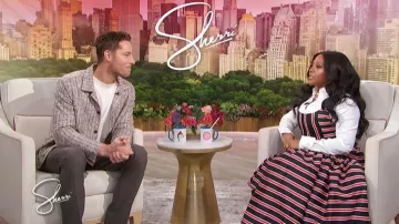 John Varvatos Bourdain Textured Sweater Jacket worn by Justin Hartley as seen in Sherri on April 29, 2026