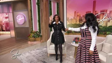 Fashion Nova Arden Pleated Mini Dress worn by Jasmine Crockett as seen in Sherri on April 29, 2026
