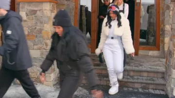 Fashion Nova Blanket Of Snow Ski Jumpsuit worn by Andreina Santos as seen in Love Island: Beyond the Villa (S02E07)