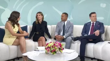 Sam Edelman Odette Pointed Toe Slingback Pump worn by Angie Lassman as seen in Today on May 14, 2026