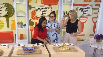 Anthropologie Short-Sleeve Swing Tunic Mini Dress worn by Krissy Downey as seen in Today on May 15, 2026
