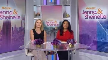 Victoria Beckham Wool Polo Shirt worn by Sheinelle Jones as seen in Today with Jenna & Sheinelle on May 15, 2026