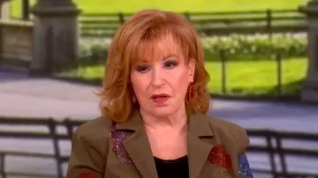 Cinq a Sept Heatset Roses Le Petit Khloe Blazer worn by Joy Behar as seen in The View on  May 14, 2026