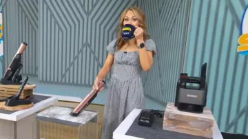 Gap Linen-Blend Drop-Waist Maxi Dress worn by Lori Bergamotto as seen in Good Morning America on  May 16, 2026