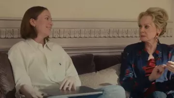 Polo Ralph Lauren Oversize Fit Cotton Shirt worn by Ava (Hannah Einbinder) as seen in Hacks(S05E02)