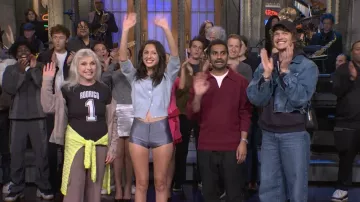YSL Small Camera Bag in Black worn by Connor Storrie as seen in Saturday Night Live (S51E18)