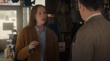 Staud Corrine Suede Jacket worn by Ava (Hannah Einbinder) as seen in Hacks(S05E05)