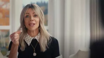 Alice + olivia Aster Stretch Wool Collared Top worn by DJ (Kaitlin Olson) as seen in Hacks(S05E05)