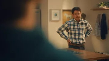 Banana Republic Men’s Camden Plaid Shirt worn by Matt Damon as seen in Saturday Night Live (S51E19)