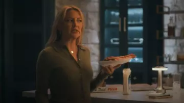Reformation Florentina Cashmere Collared Cardigan worn by Isla Gordon (Kate Hudson) as seen in Running Point (S02Z07)
