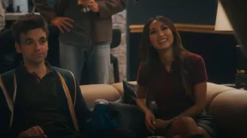 Sezane Laure Skirt worn by Ali Lee (Brenda Song) as seen in Running Point (S02E07)