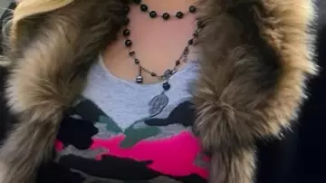 Criminal Minds S13 Kirsten Vangsness Heart Sweater worn by Penelope Garcia (Kirsten Vangsness) in Criminal Minds