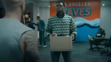 Scotch & Soda Zip Jacket worn by Dyson Gibb (Uche Agada) as seen in Running Point (S02E09)