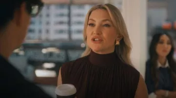 Missoma Ripple Stud Earrings worn by Isla Gordon (Kate Hudson) as seen in Running Point (S02E09)