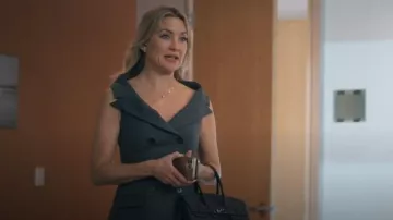 Self-Portrait Double-Breasted Belted Dress worn by Isla Gordon (Kate Hudson) as seen in Running Point (S02E09)