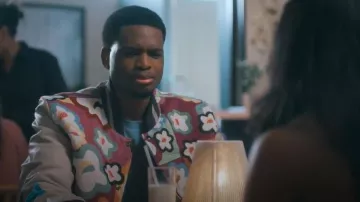 Scotch & Soda Morris Flower Jacket worn by Jay Brown(Jay Ellis) as seen in Running Point (S02E09)