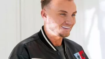 TOWIE Moto Leather Jacket worn by (Harry Derbidge) as seen in Towies (S36)