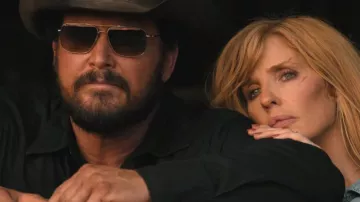 Oliver Peoples Clifton Sunglasses worn by Rip Wheeler (Cole Hauser) as seen in Dutton Ranch (S01E01)