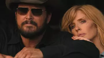 Oliver Peoples Clifton Sunglasses worn by Rip Wheeler (Cole Hauser) as seen in Dutton Ranch (S01E01)