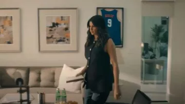 Reiss Button-Through Longline Waistcoat worn by Aruna(Richa Moorjani) as seen in Running Point (S02E10)