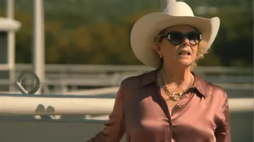 Vera Wang Crystal Sunglasses worn by Beulah Jackson (Annette Bening) as seen in Dutton Ranch (S01E01)