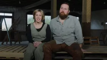 We The Free High Roller Jumpsuit worn by Erin Napier as seen in Home Town: Inn This Together (S01E01)