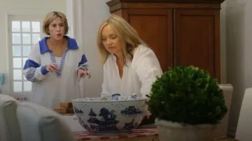 Free People Clean Prep Polo worn by Erin Napier as seen in Home Town: Inn This Together (S01E02)