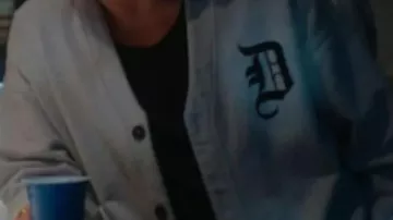 Off Campus S01 Dean Di Laurentis Grey Cardigan worn by Dean (Stephen Kalyn) in Off Campus (S01)