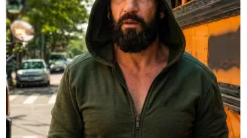 The Punisher One Last Kill S01 Jon Bernthal Green Hoodie worn by Frank Castle (Jon Bernthal) in The Punisher: One Last Kill
