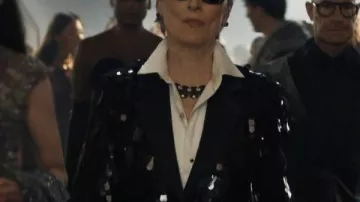 The Devil Wears Prada 2 Meryl Streep Sequin Blazer worn by Miranda Priestly (Meryl Streep) in The Devil Wears Prada 2