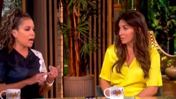 Zadig and Voltaire Reforme Satin Dress worn by Alyssa Farah Griffin as seen in The View on May 19, 2026