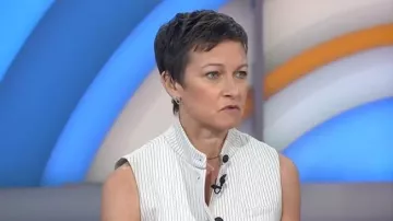Rag & Bone Slade Ponte Vest worn by Stephanie Gosk as seen in Today on May 19, 2026