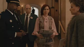 Veronica Beard Jessup Floral Vest worn by Elsbeth Tascioni (Carrie Preston) as seen in Elsbeth (S03E19)