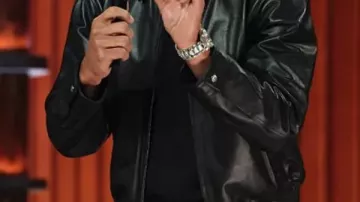 Leather Jacket worn by Tom Brady in Tom Brady ROASTS Kevin Hart Over 2017 Affair In Front Of His Wife