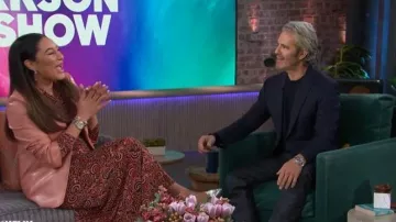 A.L.C. Aureta Ruched Maxi-Skirt worn by Morgan Radford as seen in The Kelly Clarkson Show on  May 18, 2026