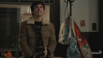 Reiss Mist Fux Fur Trimmed Full Zip Puffer Jacket worn by Braeden De La Garza as seen in Elsbeth (S03E19)