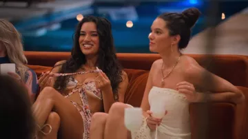 Fashion Nova Ananya Mesh Skirt Set worn by Natalie Cruz as seen in Perfect Match (S04E03)