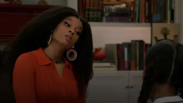 Anthropologie Colorful Enamel Gem Necklace worn by Eva Thomas (Ambyr Michelle) as seen in Beyond the Gates(S02E87)