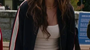 Serie de TV Off Campus S01 Allie Hayes Chaqueta negra que lleva Allie (Mika Abdalla) en Off Campus (S01)